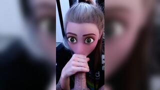 I Turned inside a Real Life Cartoon Anime Eighteen Skank