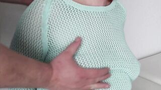 Zoom inside very Rough Tit Slapping