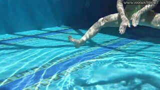 Sexiest cougar Nicole Pearl underwater nude and sexsual