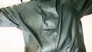 Amateur Fetish - Hard Banged! - RUBBER Raincoat Orgasm Cumshot