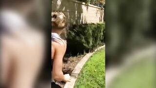 RISKY SEX INSIDE MY NEIGHBOR BACKYARD WITH MY GF