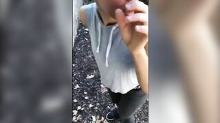 RISKY SEX INSIDE MY NEIGHBOR BACKYARD WITH MY GF