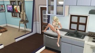 The Girls are Exhausted from the Desire for Sex. Masturbation