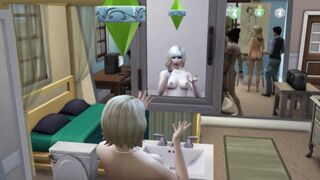 The Girls are Exhausted from the Desire for Sex. Masturbation