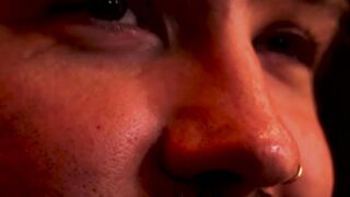 Jayson Parker runs his lubed fist and pierced cock over Pup Hades hole