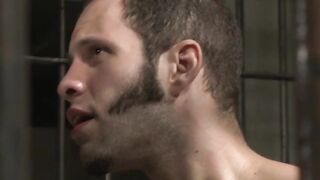 Arrogant cop Eli Hunter tormented in BDSM by his prisoner Wolf Hudson