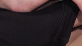 Skinny Latino twink Will strokes his massive cock until he cum bursts