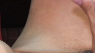 Skinny Latino twink Will strokes his massive cock until he cum bursts