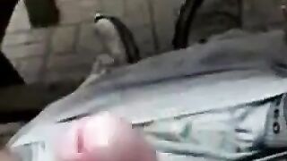 Big Cock Self-Suck Outdoors