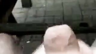 Big Cock Self-Suck Outdoors