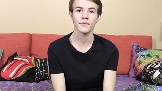 Young man ramming his own ass and touching his large cock