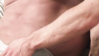 PUSSY LEAKED! Sex fluid leaks from Eddy's hairy FTM pussy!