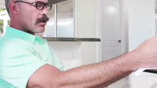 Big tits stepdaughter gets ass fucked by her perverted big cock stepdad
