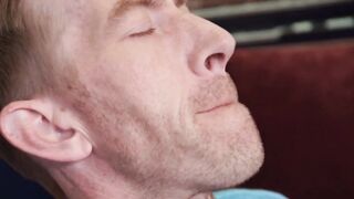 Sexy vocalist Kenia Music uses producers cock for messy vocal warm up