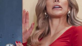 Sexy vocalist Kenia Music uses producers cock for messy vocal warm up