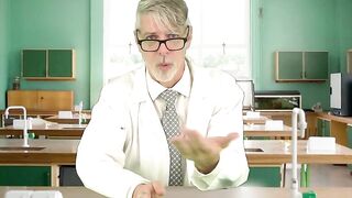 Daddy Richard Lennox does weird science experiments while farting