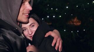 Emma Evans is reluctant while cucking her lover with me