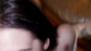 Emma Evans is reluctant while cucking her lover with me