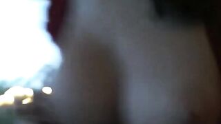 Big-Titted Amateur Girl Masturbates Outdoors on Webcam 2