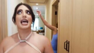 Thick Madison Morgan shoves boyfriends cock to shut Sarah Arabic up