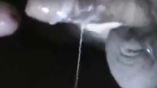 Docking, Cumming in Foreskin - Gay Amateur Handjob