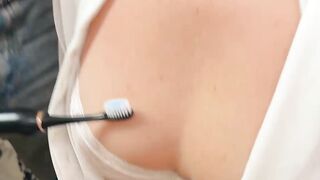 Michele Nolimis loud moans power her two students into fucking her more