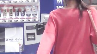 One of these girls actually saw that some perv was recording while she was peeing out