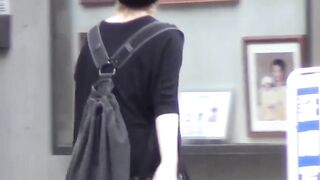 One of these girls actually saw that some perv was recording while she was peeing out
