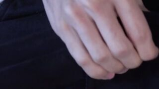 Cock hungry twink Antu fingers himself while masturbating solo