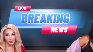 BREAKING NEWS! Big cock shemale anchors fucked hot ebony big ass producer