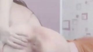 Hairy pussy girl makes me cum on webcam.