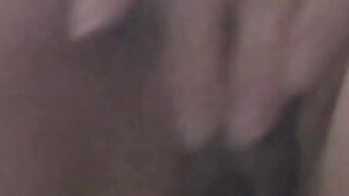 Hairy pussy cutie's kinky solo pussy play for a voyeur