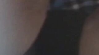 Hairy pussy cutie's kinky solo pussy play for a voyeur