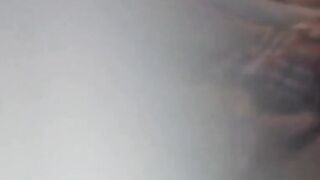 Hairy pussy cutie's kinky solo pussy play for a voyeur