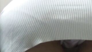 Busty Japanese hottie pussy fingering on hidden camera