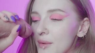 Sensual blowjob with spunk in throat by super-hot biotch Dolly Rud - warm hard-core