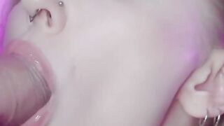 Sensual blowjob with spunk in throat by super-hot biotch Dolly Rud - warm hard-core