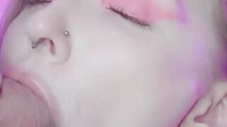 Sensual blowjob with spunk in throat by super-hot biotch Dolly Rud - warm hard-core