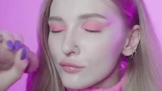 Sensual blowjob with spunk in throat by super-hot biotch Dolly Rud - warm hard-core