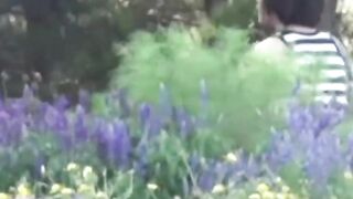 Voyeur films these Asian women making a puddle in the public park
