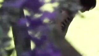 Voyeur films these Asian women making a puddle in the public park