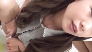 Pervy video of young Japanese girls peeing in a public toilet