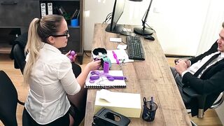 Jennifer Mendez unleashes her lust using toys and her body on the officer