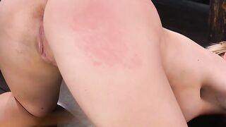 Blonde Paisley Porter faces her first rough bondage lesson