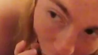 Sucking Daddy's Cock on Webcam