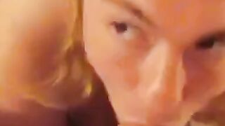 Sucking Daddy's Cock on Webcam