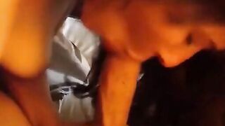 Brunette Babe Sucks and Pleasures Long Dick POV-Style