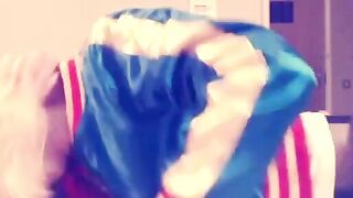 Harley Quinn Crossdresser Blowjob and Swallow