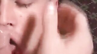 Amateur Big-Cock Twinks in Blowjob Cum-Eating Compilation