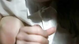 Homemade Blowjob by Amateur Brunette Babe Girl